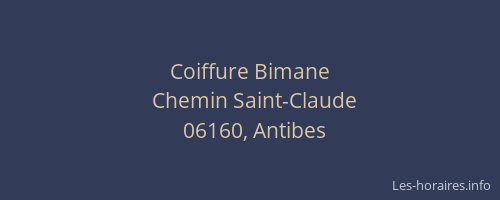 Coiffure Bimane