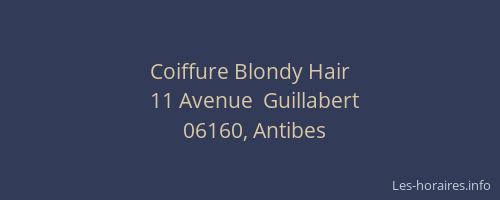 Coiffure Blondy Hair