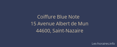 Coiffure Blue Note