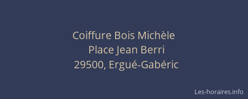 Coiffure Bois Michèle