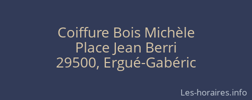 Coiffure Bois Michèle