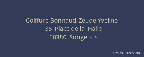 Coiffure Bonnaud-Zeude Yveline