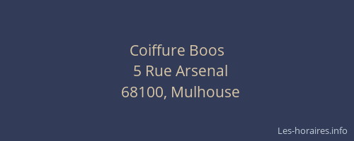 Coiffure Boos