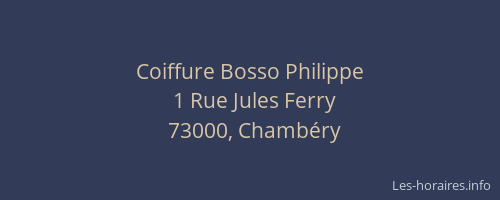 Coiffure Bosso Philippe