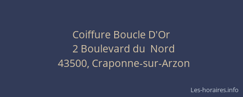 Coiffure Boucle D'Or