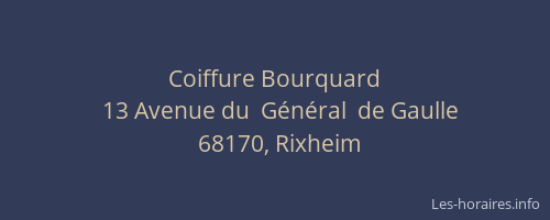 Coiffure Bourquard