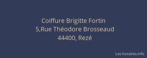 Coiffure Brigitte Fortin