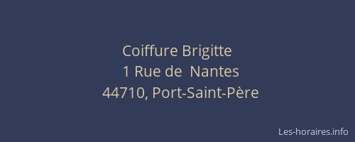 Coiffure Brigitte