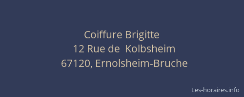 Coiffure Brigitte