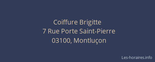 Coiffure Brigitte