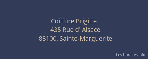 Coiffure Brigitte