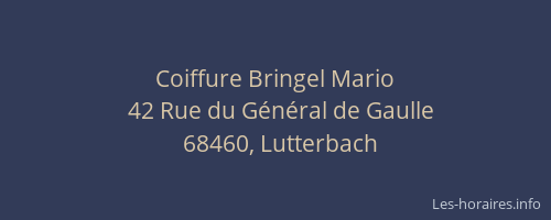 Coiffure Bringel Mario