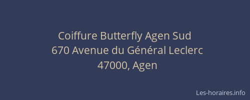 Coiffure Butterfly Agen Sud