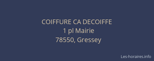 COIFFURE CA DECOIFFE