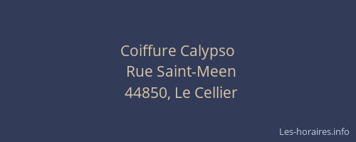 Coiffure Calypso