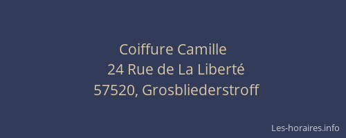 Coiffure Camille