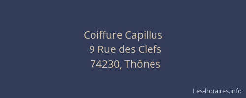 Coiffure Capillus