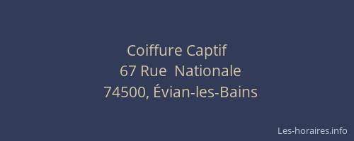 Coiffure Captif