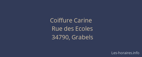 Coiffure Carine