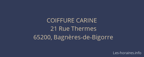 COIFFURE CARINE