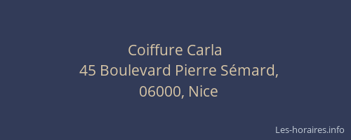 Coiffure Carla