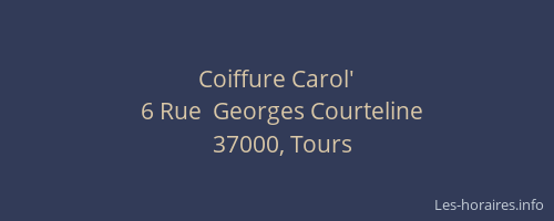 Coiffure Carol'