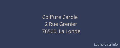Coiffure Carole