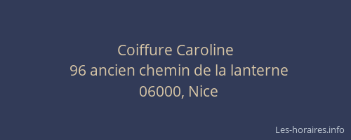 Coiffure Caroline