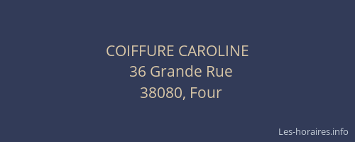 COIFFURE CAROLINE