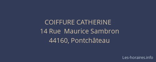 COIFFURE CATHERINE