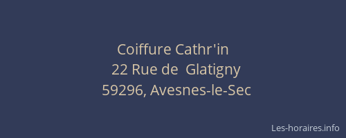 Coiffure Cathr'in