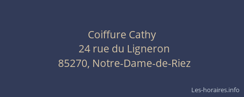 Coiffure Cathy