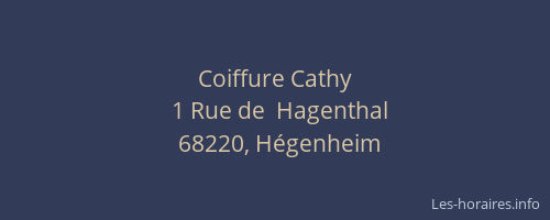 Coiffure Cathy
