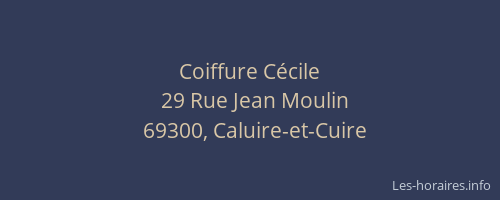 Coiffure Cécile