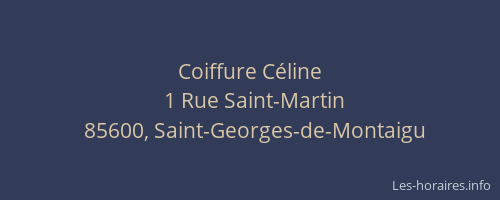 Coiffure Céline