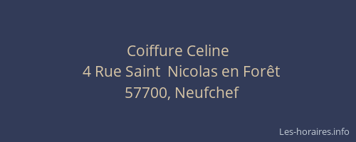 Coiffure Celine