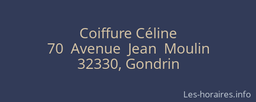 Coiffure Céline