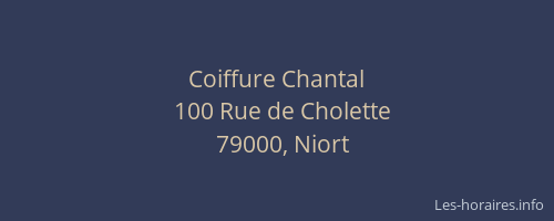 Coiffure Chantal