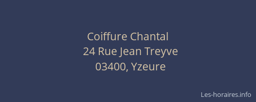 Coiffure Chantal