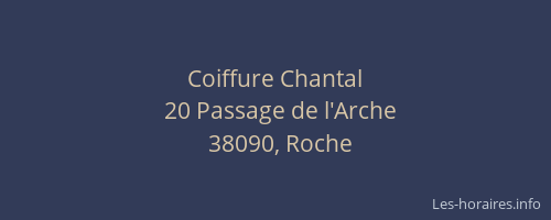Coiffure Chantal