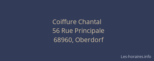 Coiffure Chantal