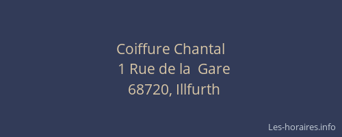 Coiffure Chantal