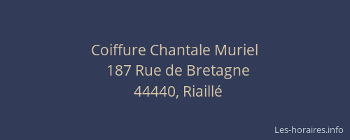 Coiffure Chantale Muriel