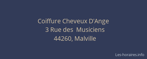 Coiffure Cheveux D'Ange