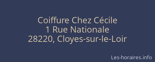 Coiffure Chez Cécile