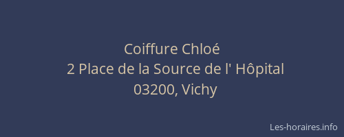 Coiffure Chloé