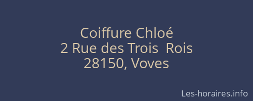 Coiffure Chloé
