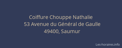 Coiffure Chouppe Nathalie