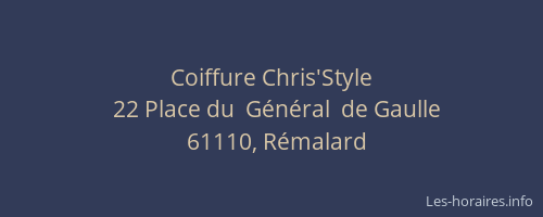 Coiffure Chris'Style