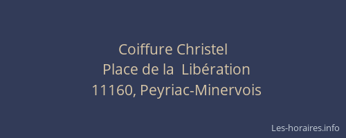 Coiffure Christel